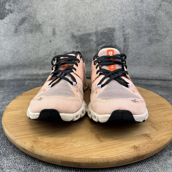 On Running Cloud X Shoes Womens Size 9 Pink Orange Helion CloudTec Athletic - Picture 2 of 11